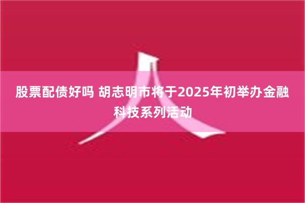 股票配债好吗 胡志明市将于2025年初举办金融科技系列活动