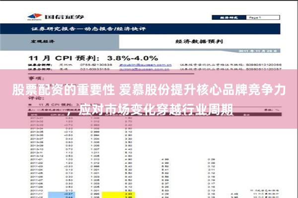 股票配资的重要性 爱慕股份提升核心品牌竞争力，应对市场变化穿越行业周期