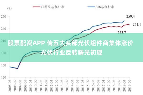 股票配资APP 传五大头部光伏组件商集体涨价 光伏行业反转曙光初现