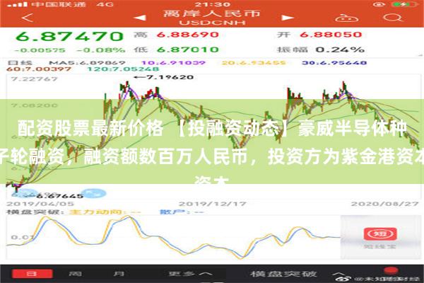 配资股票最新价格 【投融资动态】豪威半导体种子轮融资，融资额数百万人民币，投资方为紫金港资本